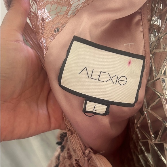 ALEXIS Lace Ruffle Top - Pink - Picture 4 of 11